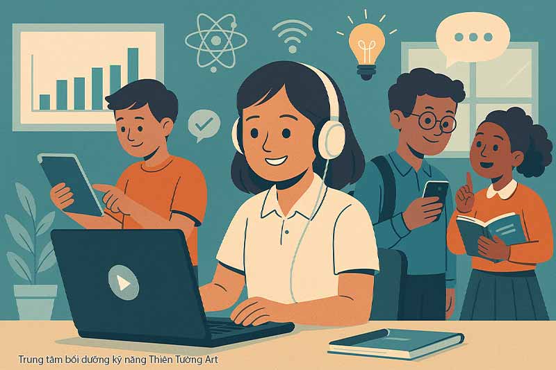 học sinh thời đại số