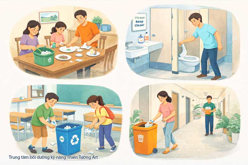 giữ vệ sinh chung