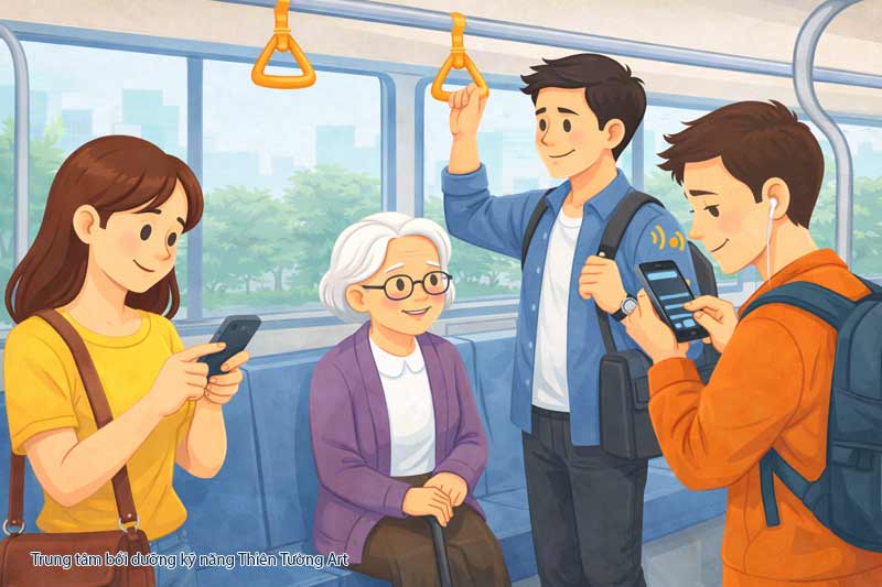 ứng xử trên phương tiện công cộng