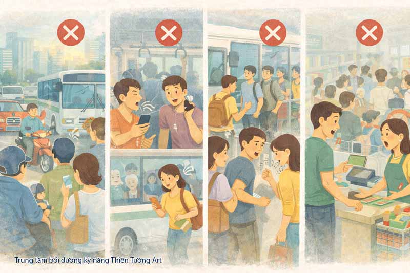 giữ trật tự nơi công cộng