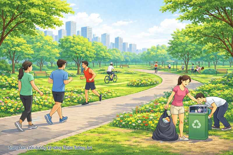ứng xử nơi công viên