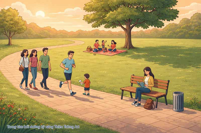 ứng xử nơi công viên