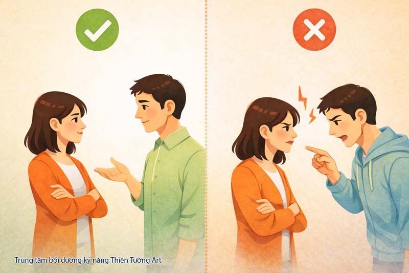 ứng xử khi có bất đồng