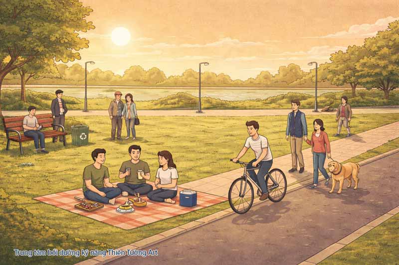 ứng xử nơi công viên