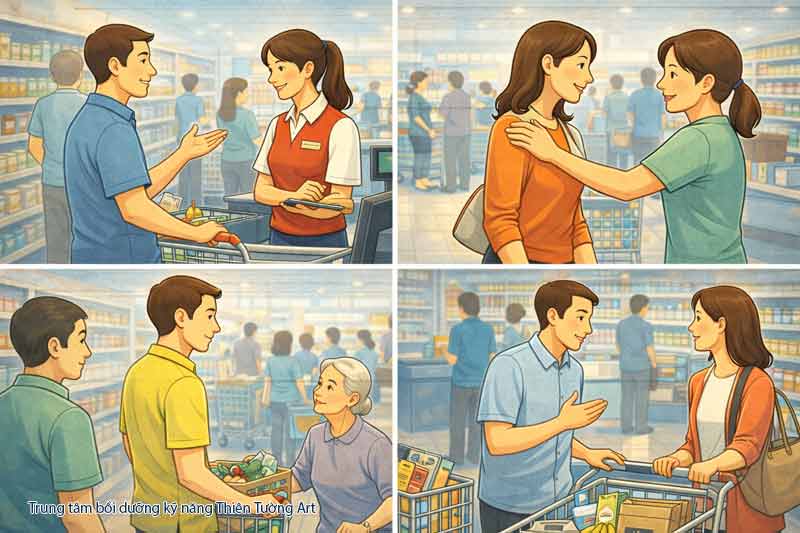 ứng xử tại siêu thị