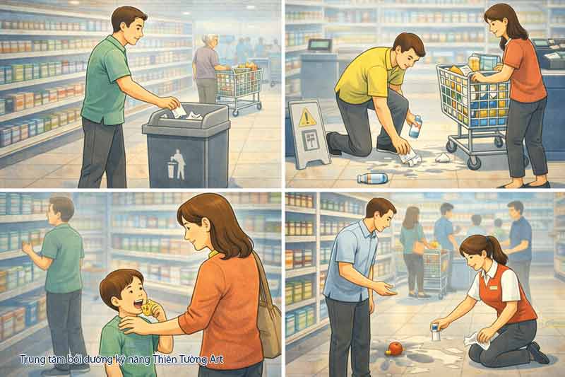 ứng xử tại siêu thị