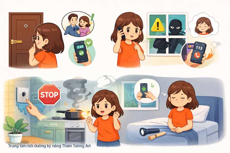 an toàn khi ở nhà một mình