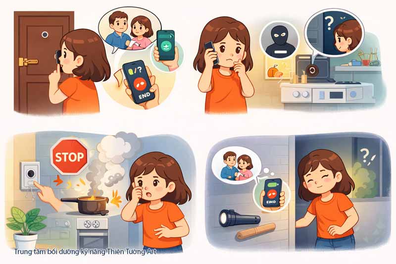 an toàn khi ở nhà một mình