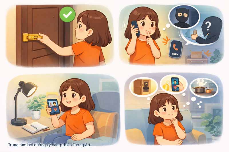 an toàn khi ở nhà một mình