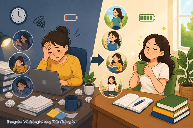 nghỉ ngơi hợp lý
