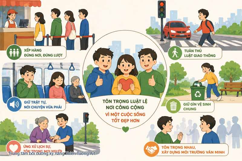 tôn trọng luật lệ nơi công cộng