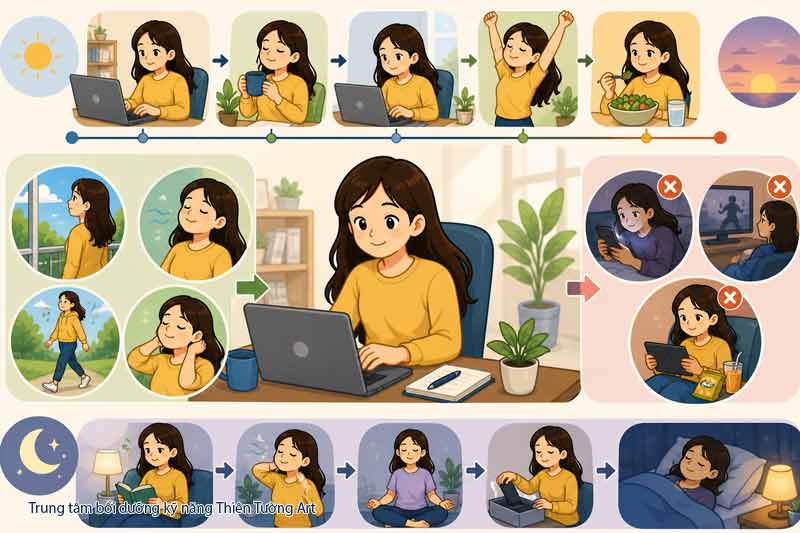 nghỉ ngơi hợp lý