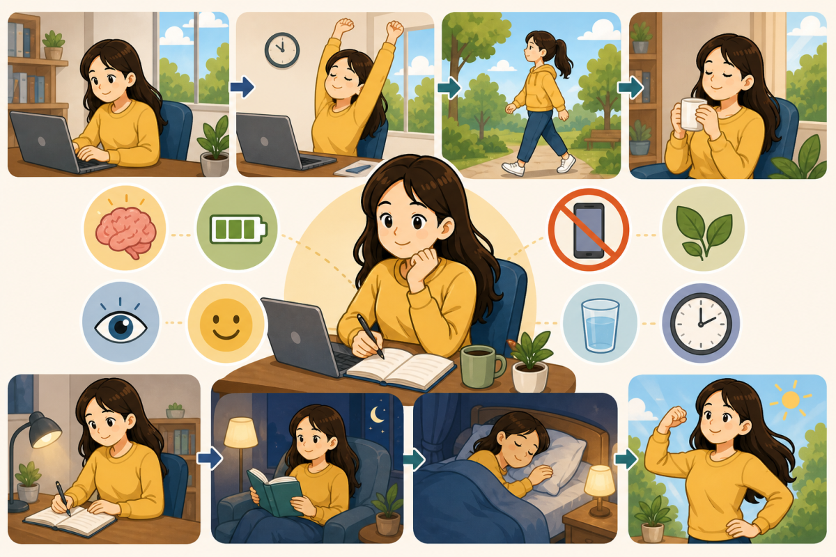 nghỉ ngơi hợp lý