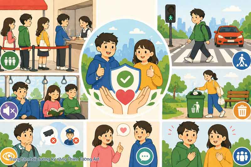 tôn trọng luật lệ nơi công cộng